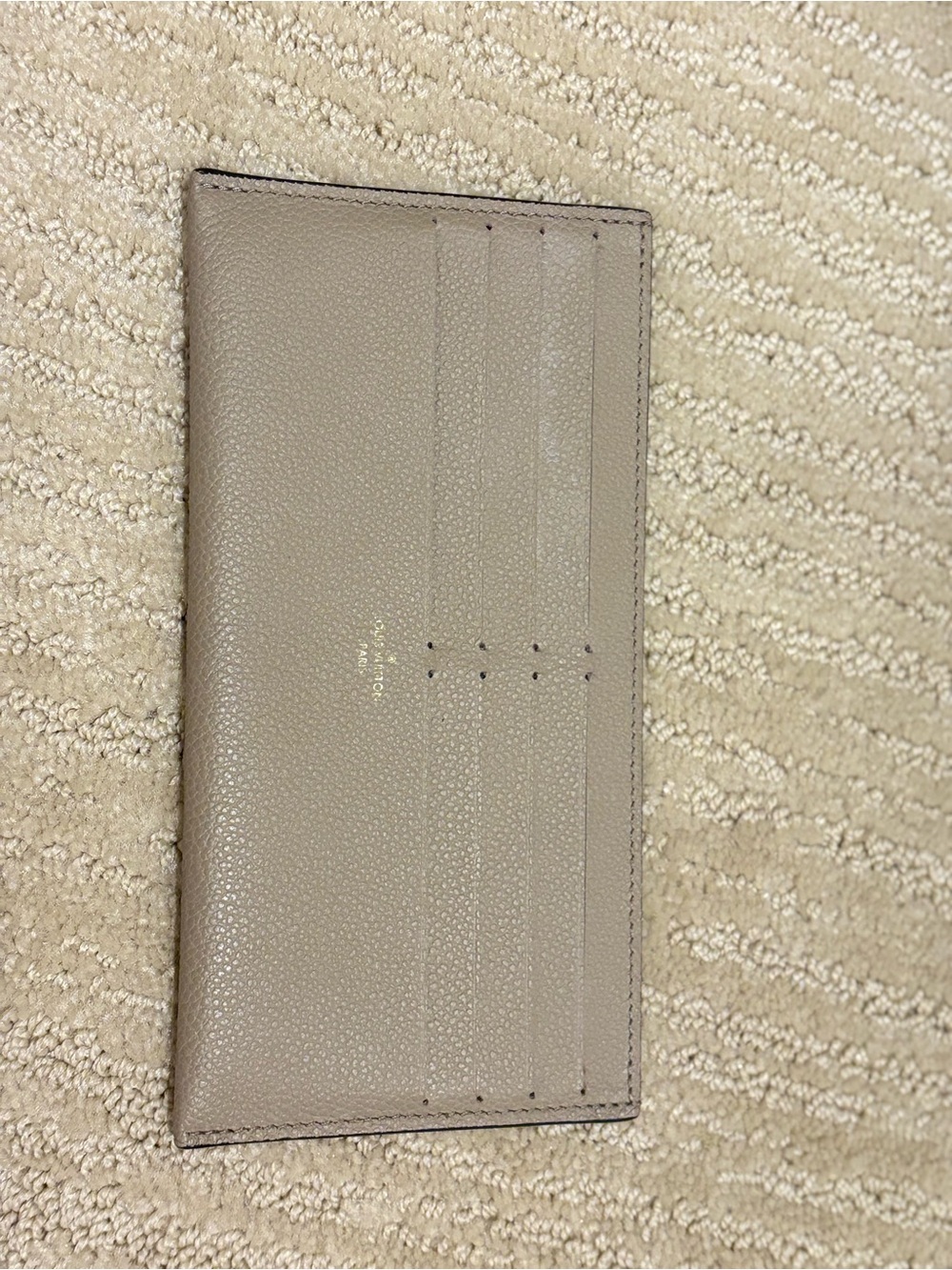 Louis Vuitton Taupe Embossed Monogram Envelope Clutch - Picture 5 of 6